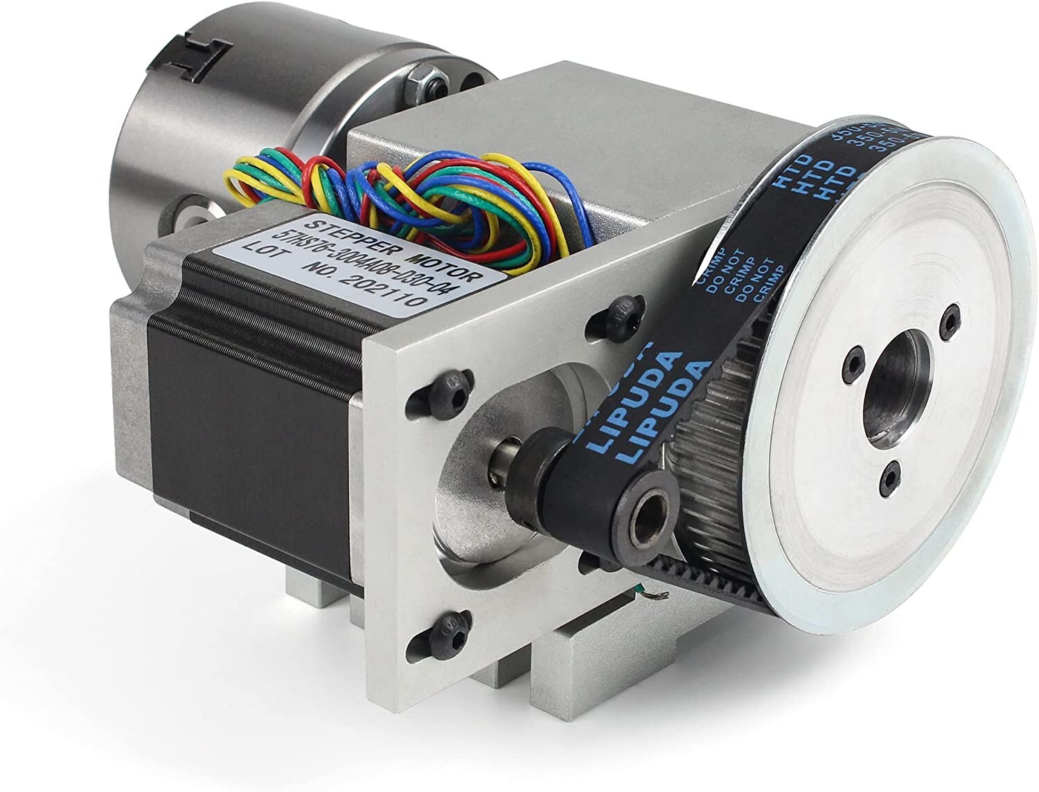 USA｜ Rotary Table A 4th Axis 3 Jaw 80mm Chuck 6:1+Tailstock for Woodworking/CNC