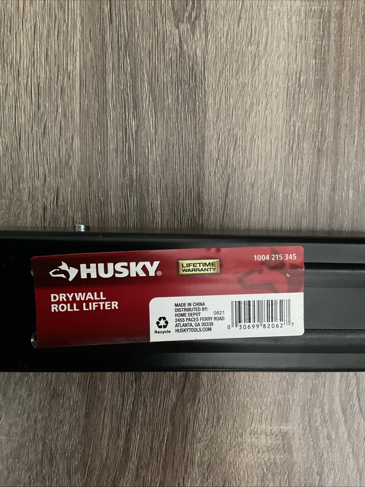 Husky Drywall Roll Lifter Tool One person Sheet Panel lifter Tool 1004 215 345