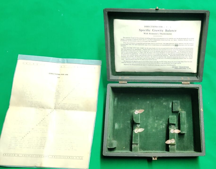 Arthur H Thomas - Henry Troemner Specific Gravity Balance - circa 1950
