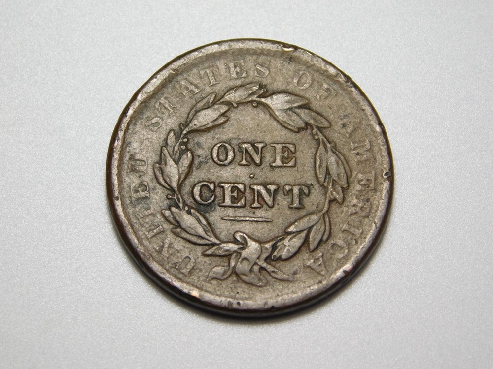 US COINS 1838 CORONET HEAD LARGE CENT