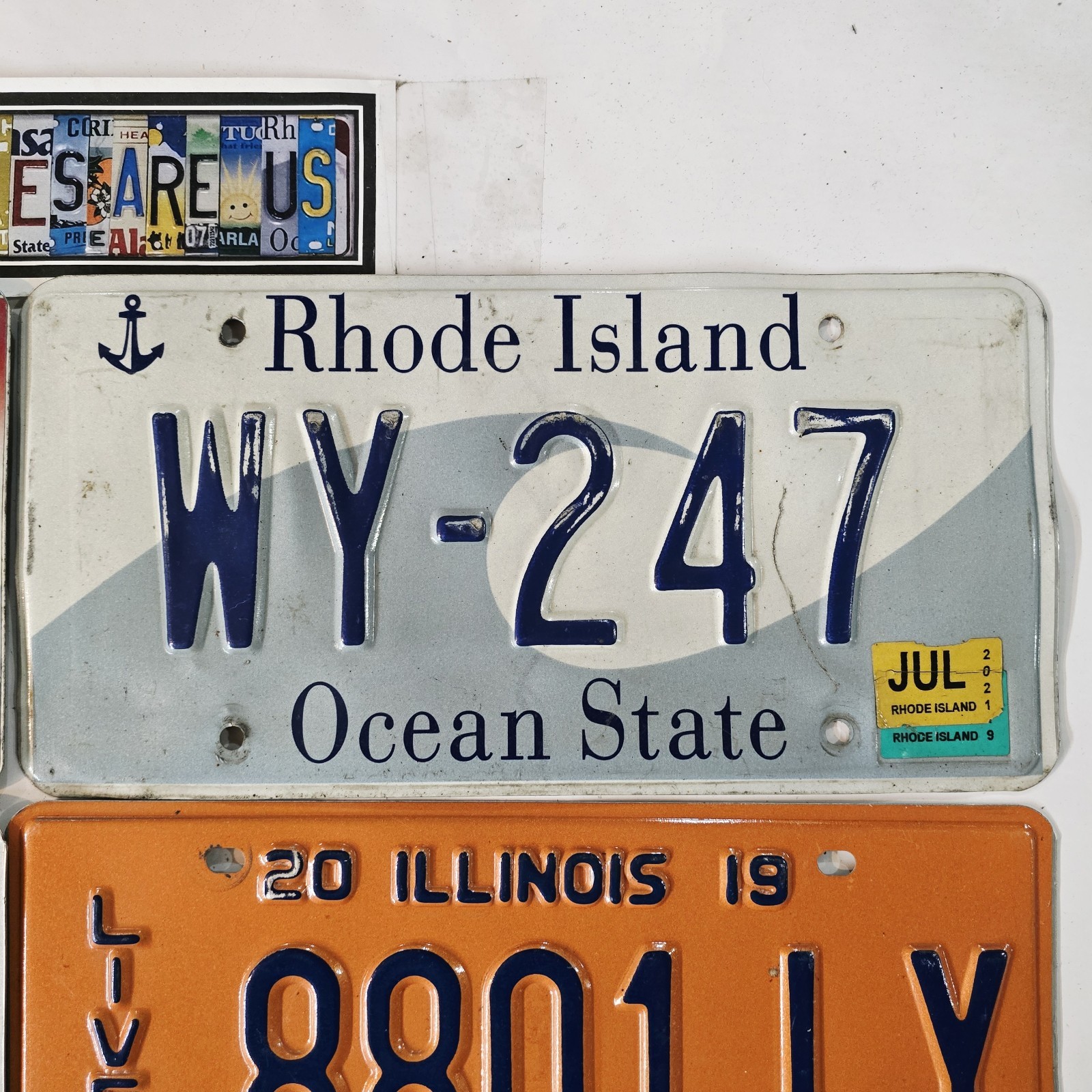 License Plate Lot RI MA ID IL🔥FREE📬🔥Rhode Island Massachusetts Idaho Illinois