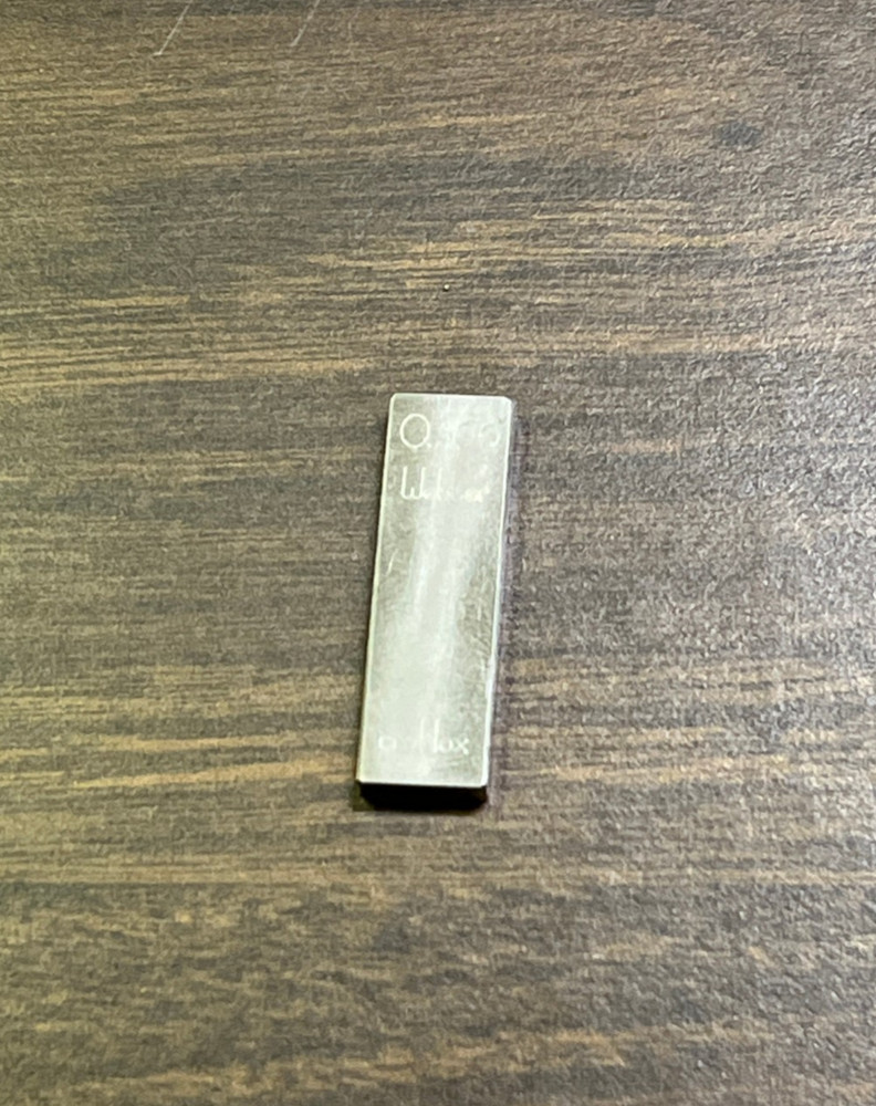 .100" Starrett-Webber Gage Block with certification