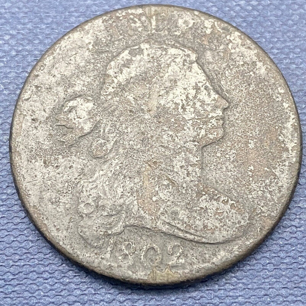 1802 Draped Bust Large Cent 1c Better Grade   #45062