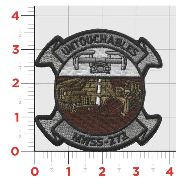 MARINE CORPS MWSS-272 UNTOUCHABLES 2021 EMBROIDERED PATCH