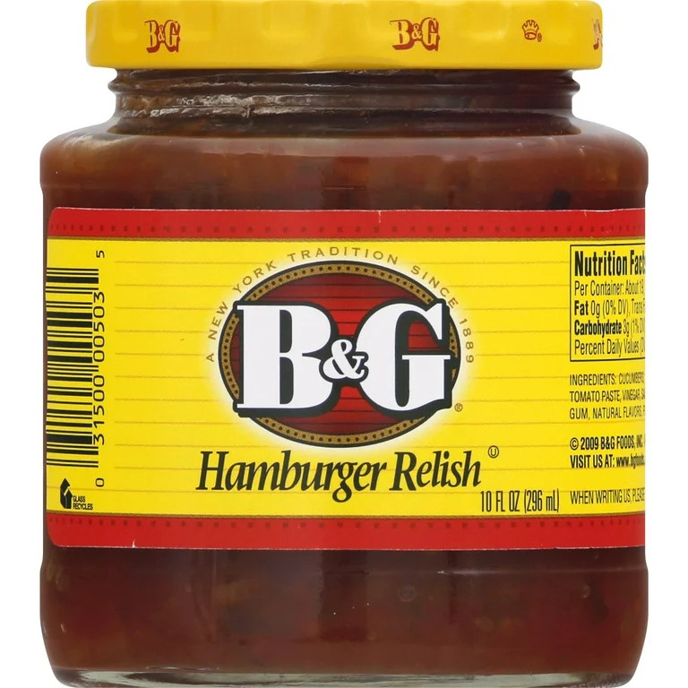 B&G Hamburger Relish 10 fl oz