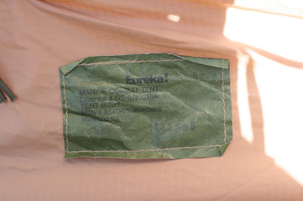 Eureka USMC Combat Tent