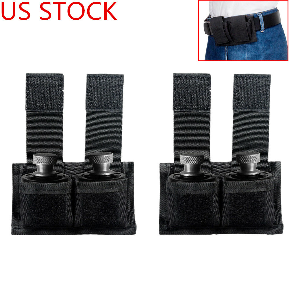Universal Double Speedloader Pouch Black Nylon Belt Pouch Holder