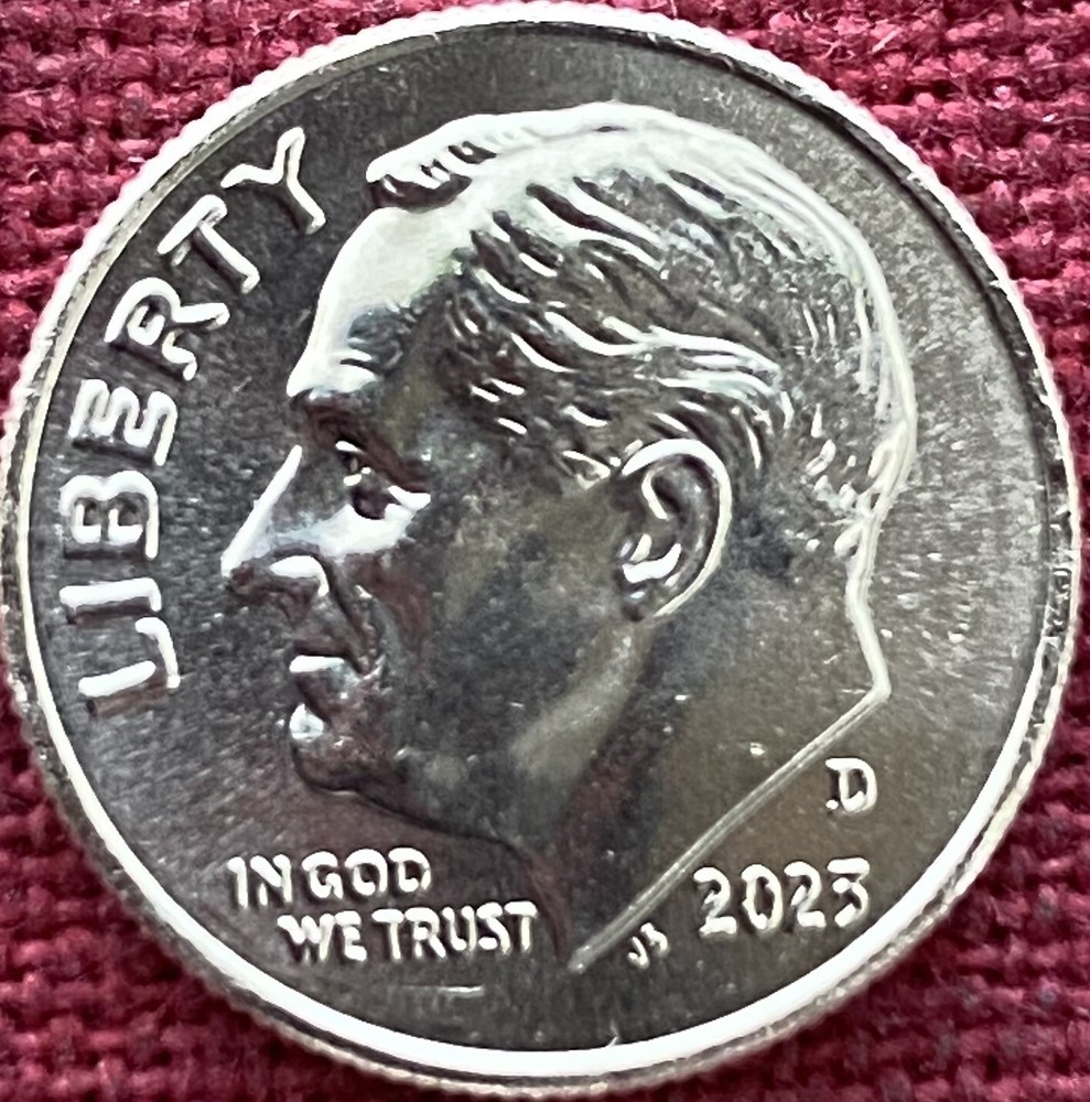 2023-D Roosevelt Dime BU From OBW