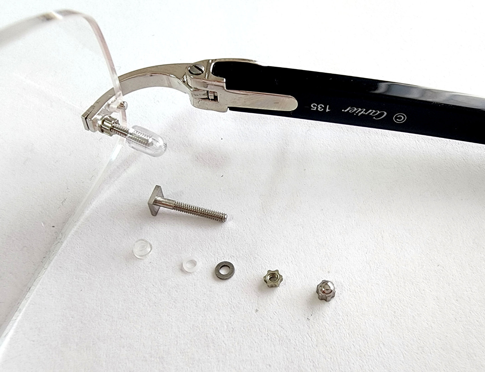 NEW! Authentic Cartier Square Screws - Gold/Silver + Free Screwdriver