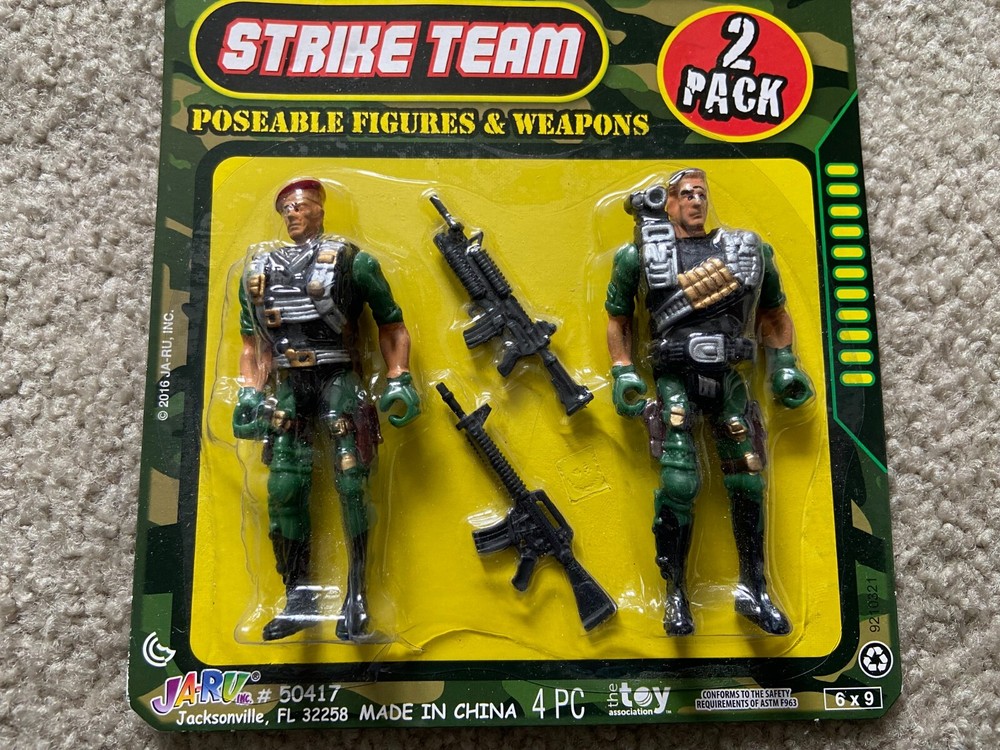 Army Commando Strike Team Figures and Weapons