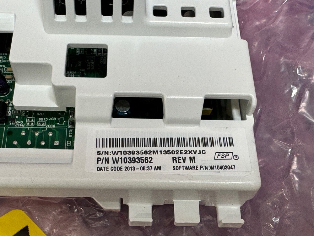 Whirlpool Washer W10393562 Control Board