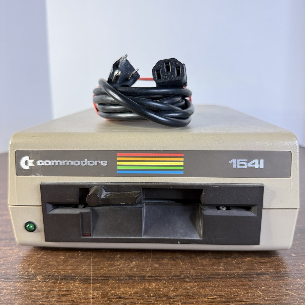 Commodore single drive floppy disk Model 1541 ALPS-Rainbow label-READ & See ▶️