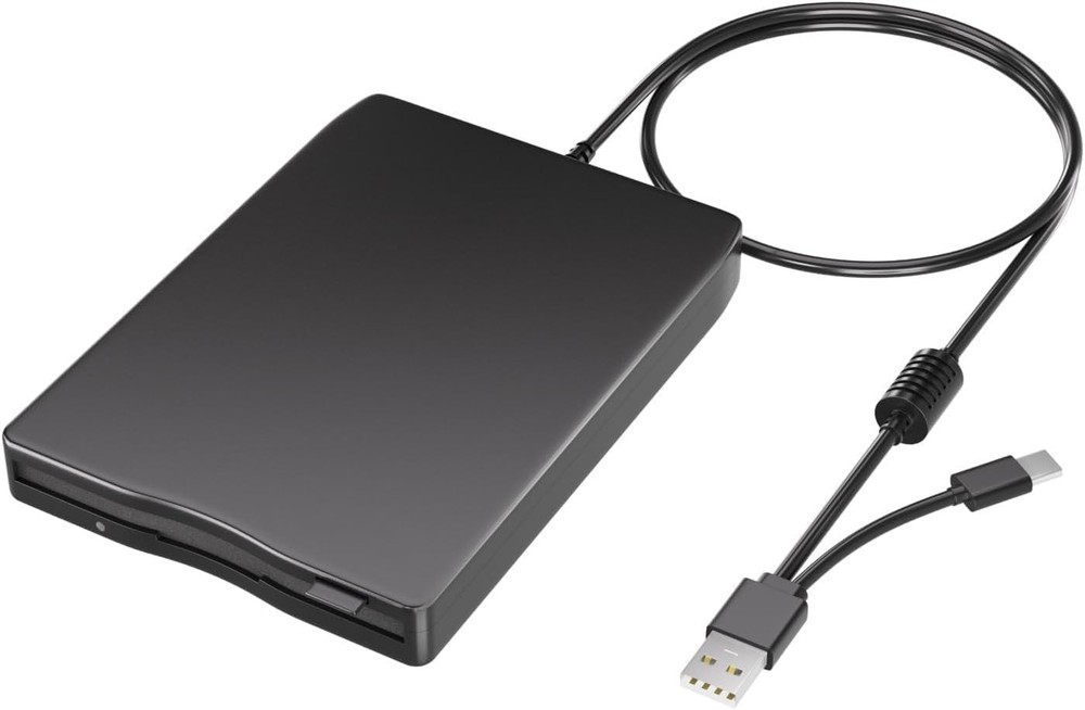 Durable 3.5" USB Floppy Reader - Lightweight and Versatile for Windows & Mac