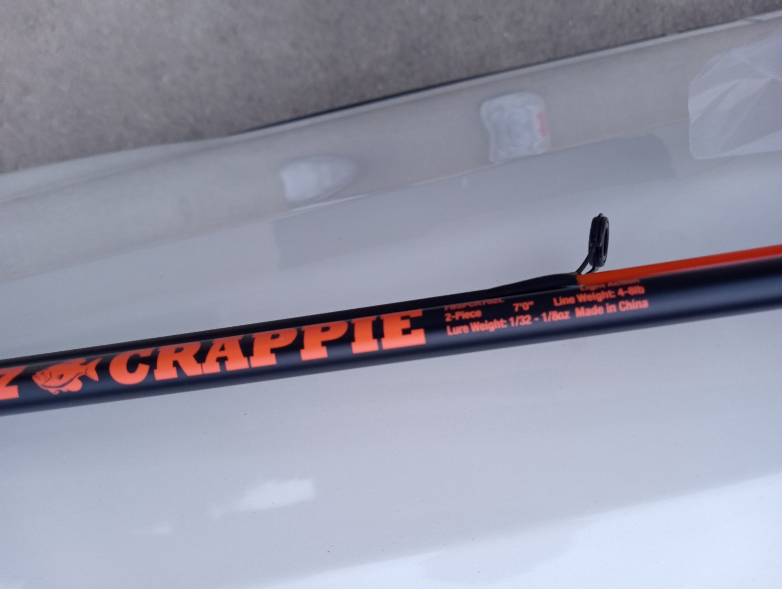 lot of 3 Fish Bonz Crappie 7-foot rod & spinning Reel combo 2-piece light