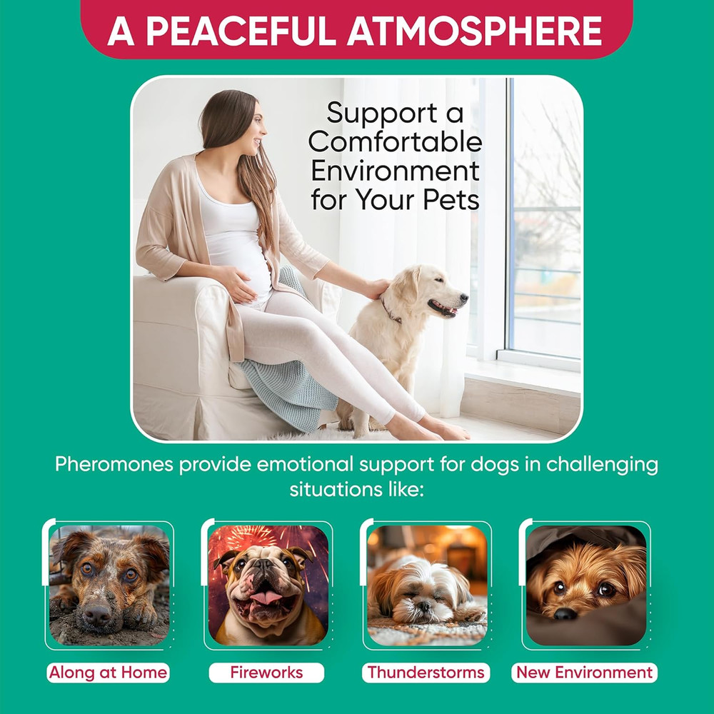 Calming Diffuser for Dog: Appeasing Dog Pheromones Calming Diffuser Plug in K...