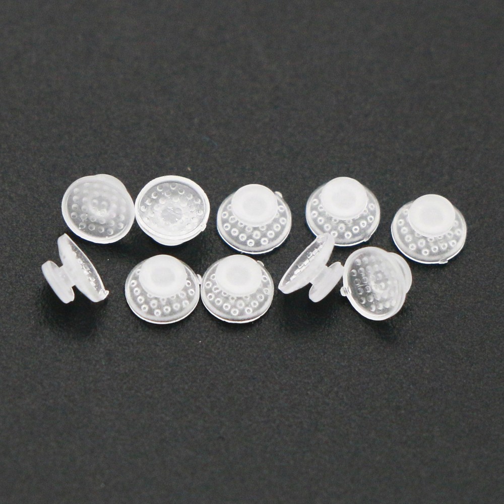 Dental Orthodontic Ceramic Clear Lingual Button Bondable Round Base 10 Pcs/Pack