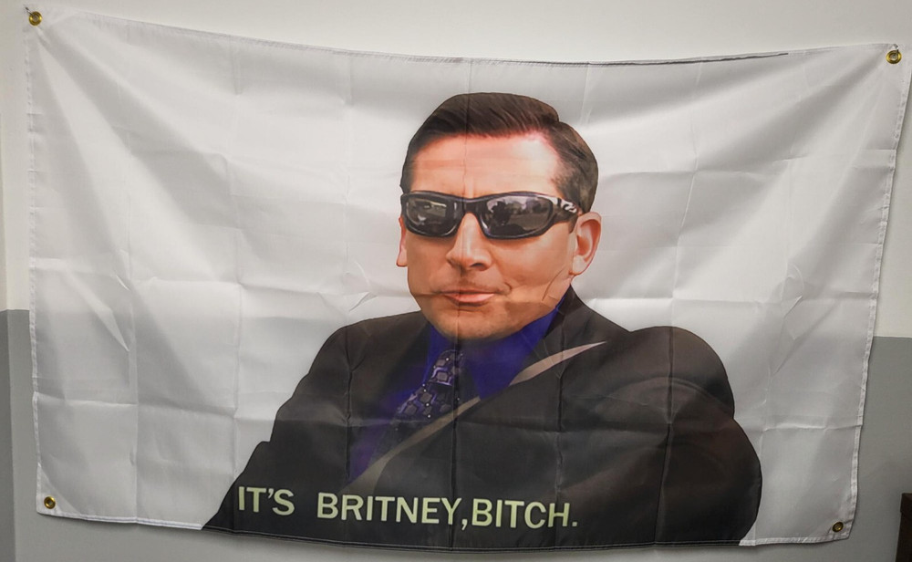 Michael Scott  It's Britney , Bitch  3x 5 ft  Flag