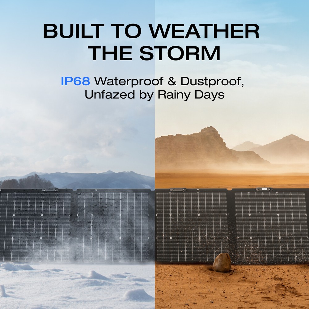 EcoFlow NextGen 220W Bifacial Foldable and Portable Solar Panel Refurbished