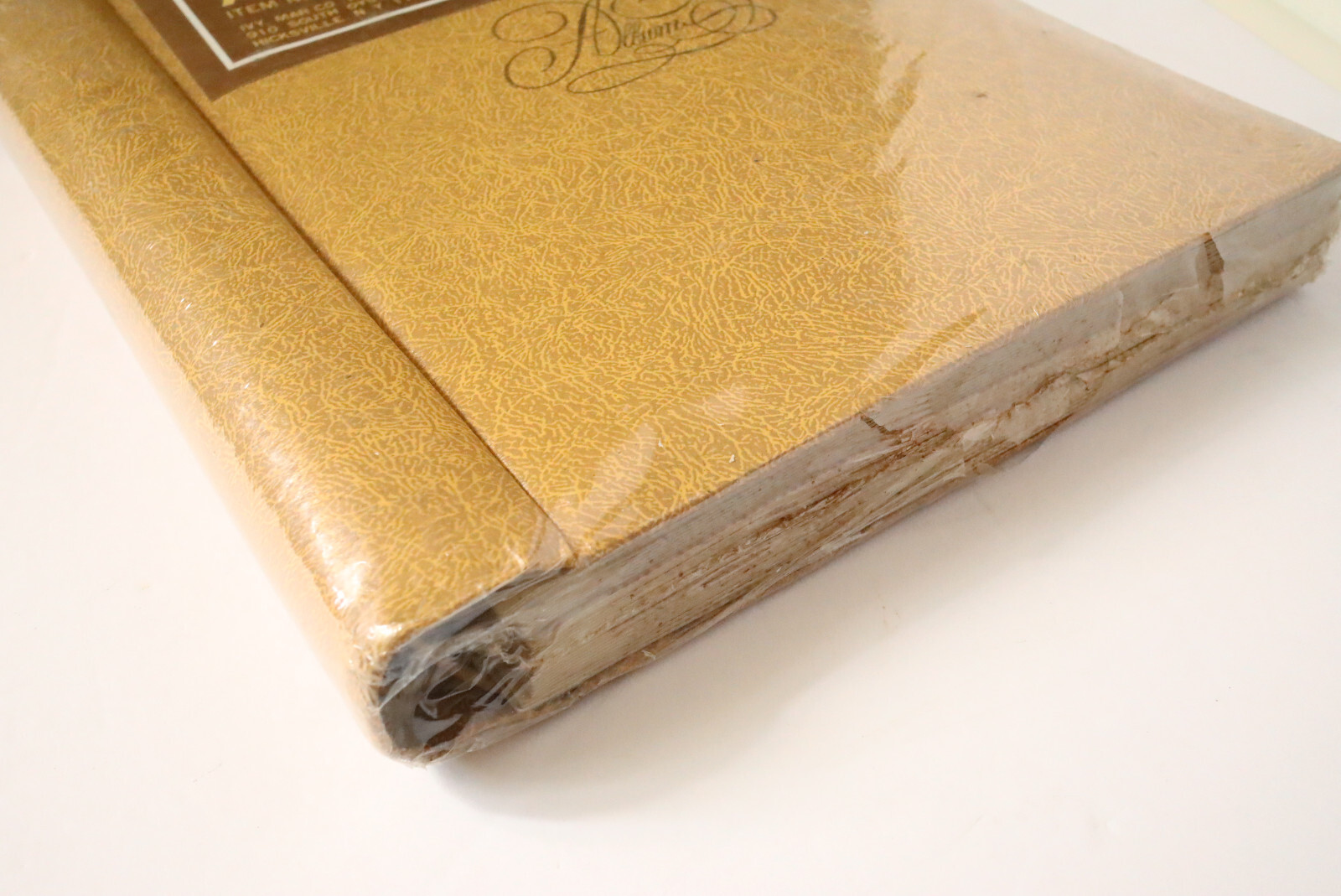 Vintage 60s 70s NEW UNSUED Photo Album 60 Magnet Pages Yellow Orange