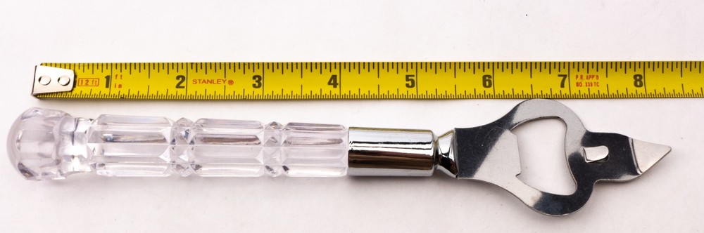 Six Piece Plastic Crystal Handled Serving Hostess Set