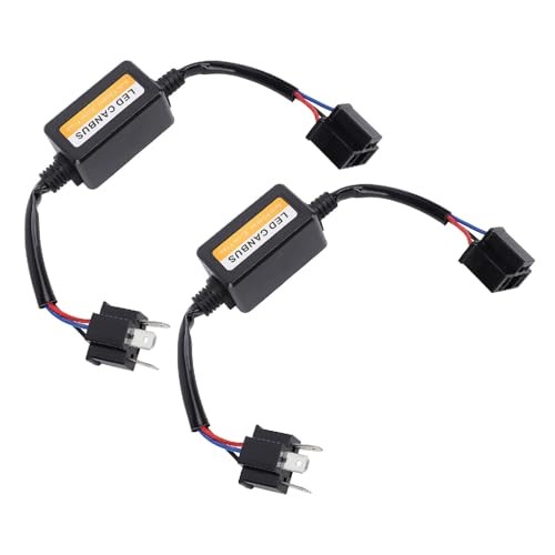 2pcs H4 LED CANbus Decoder DC 9 to 16V Plug and Play Anti Flickering LED