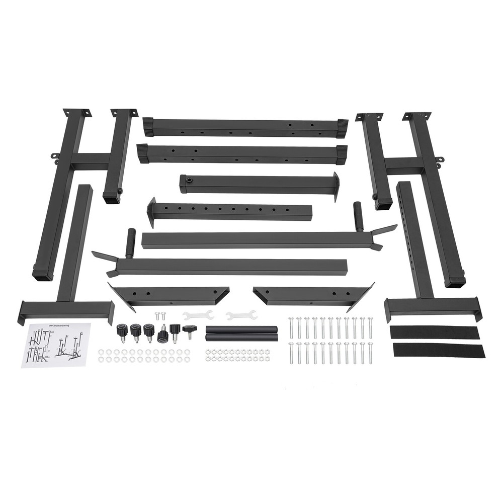 Barbell Rack Adjustable Barbell Weight Stand Multi-function Rack Home Gym