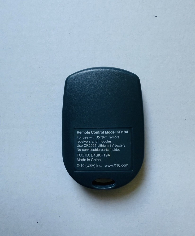 X10 2 Unit SlimFire Remote Controller KR19A - Key Chain Remote