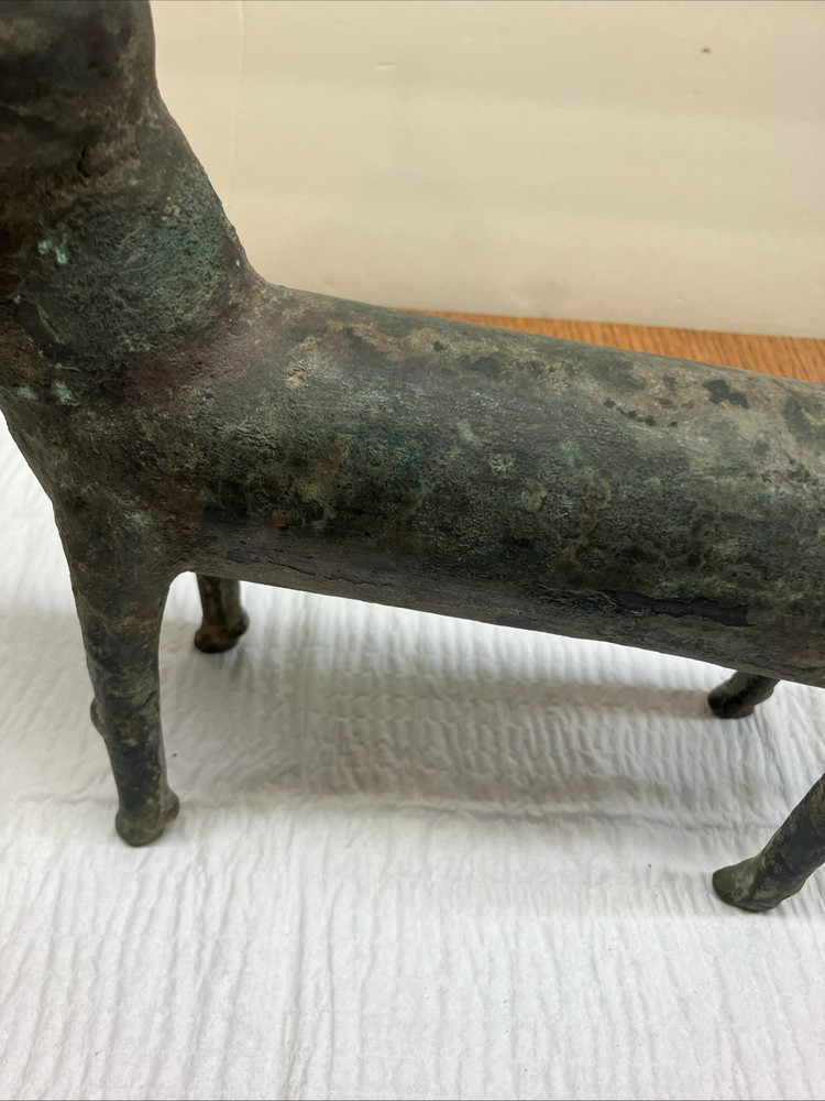 Older Bronze Bull Figure Statue