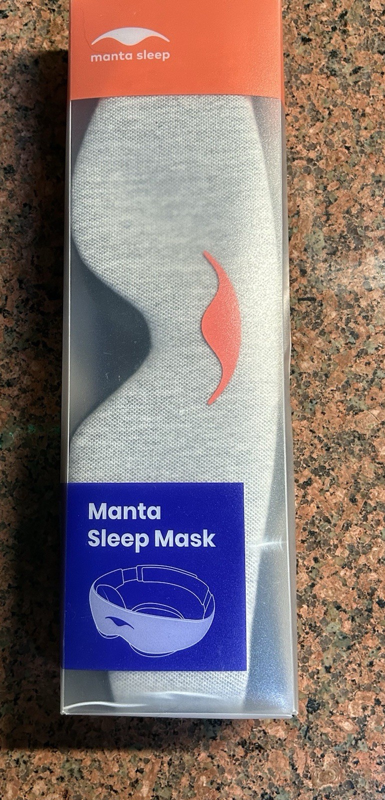 Manta Sleep Mask, 100% Blackout, Super Soft, Zero Eye Pressure. Color: Gray. New
