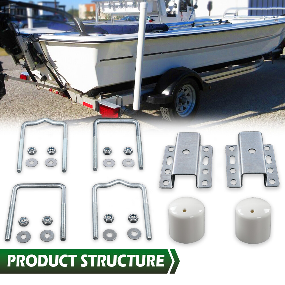 Universal Boat Trailer Guide Pole And Post Mounting U Bolt Kit