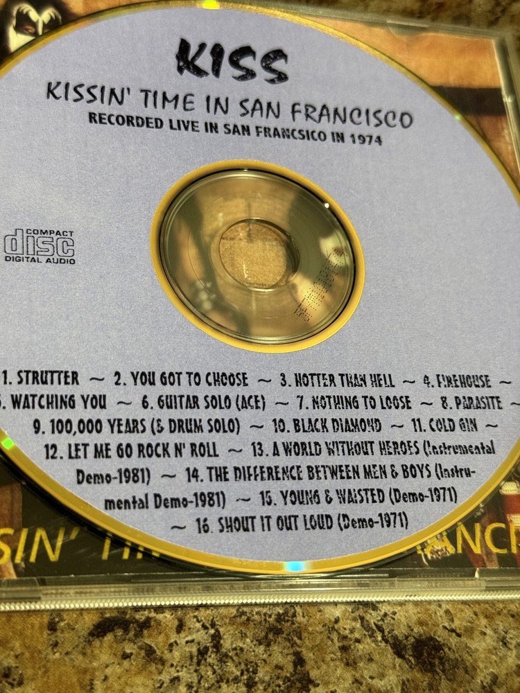 kiss “kissing time in san francisco” cd