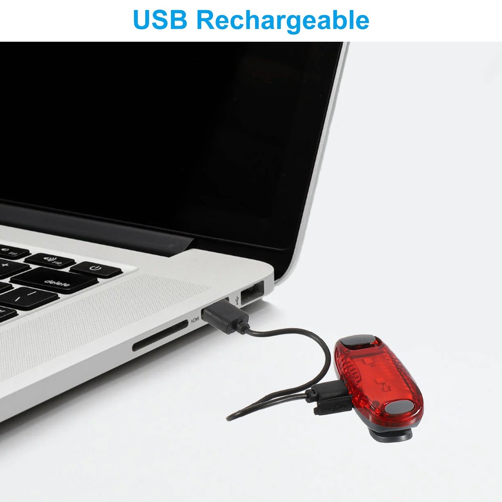 1 Pcs LED Strobe Light for Running with USB Cable, Red