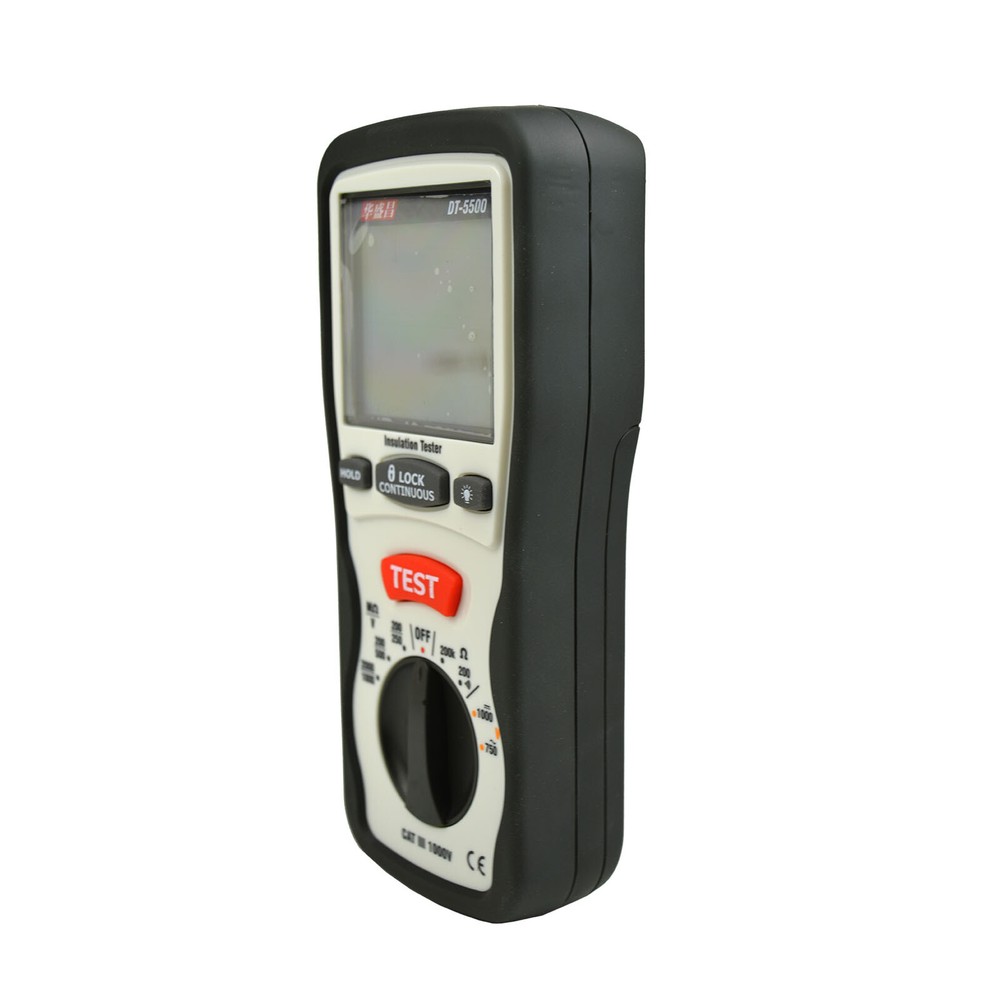 DT-5500 Insulation Testers Large Dual Display with Backlight #