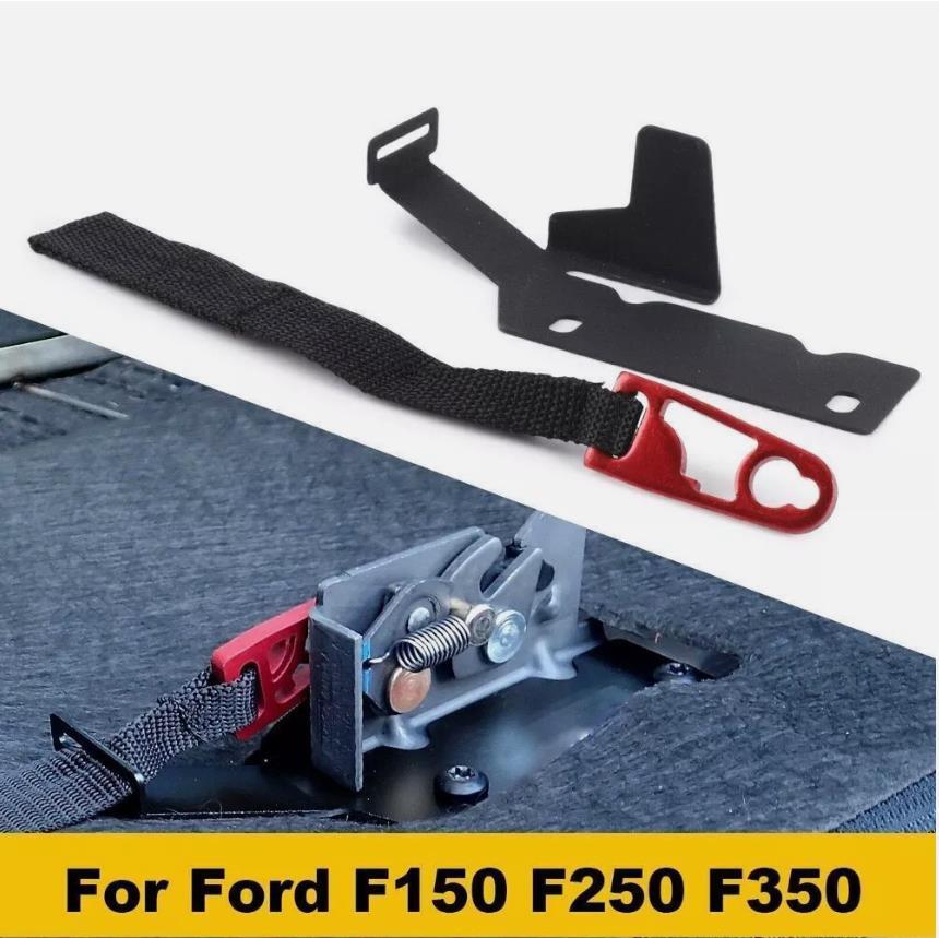 2 Set Rear Seat Quick Latch Release Kit Black Strap For Ford F150 F250 F350