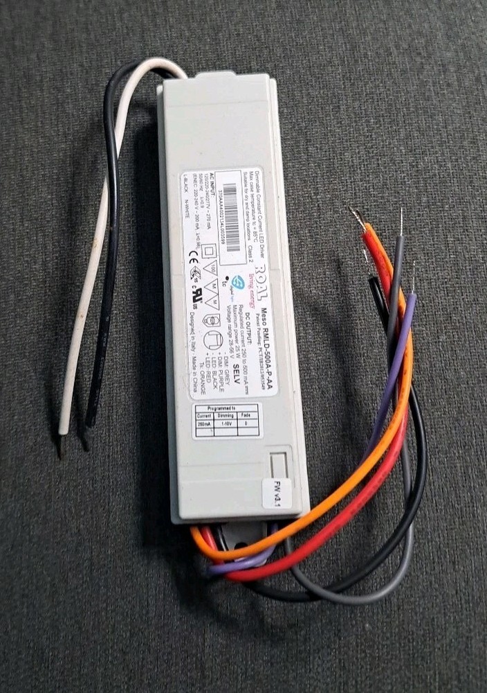 Roal Meso RMLD-500A-P-AA Dimmable Constant Current LED Driver