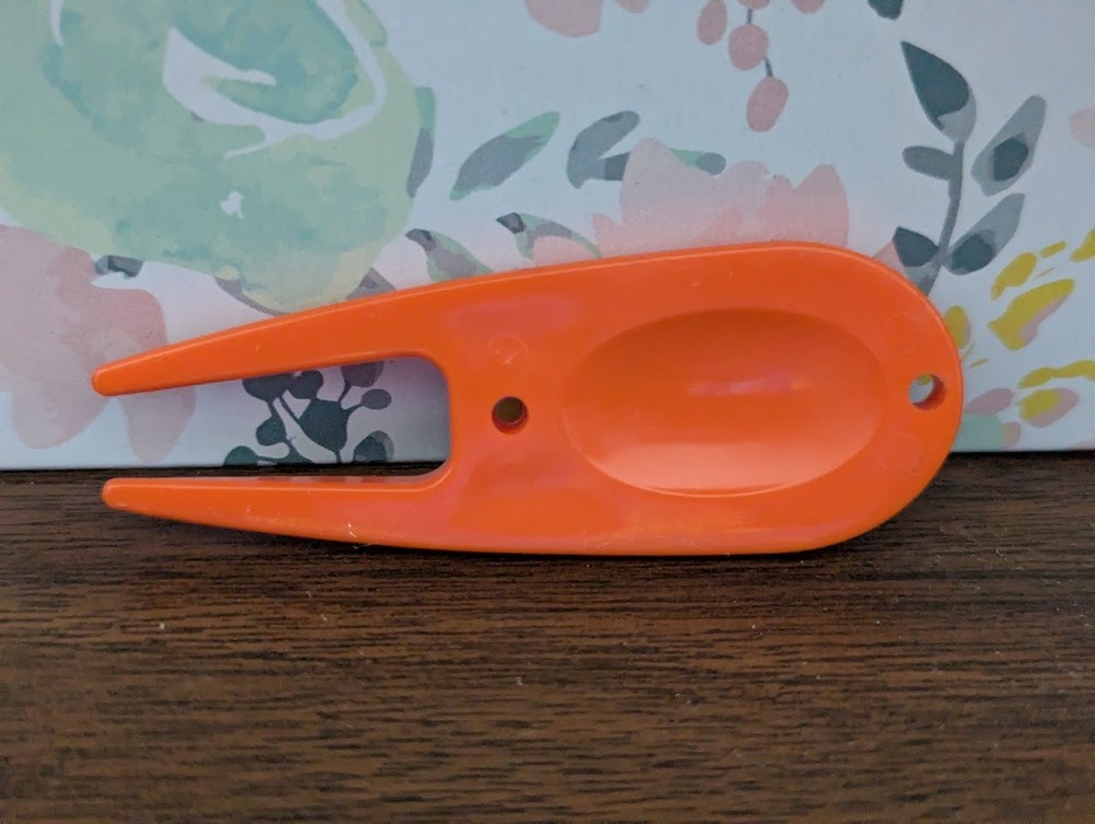 Harley Davidson Golf Ball Marker Divot Tool Orange Plastic