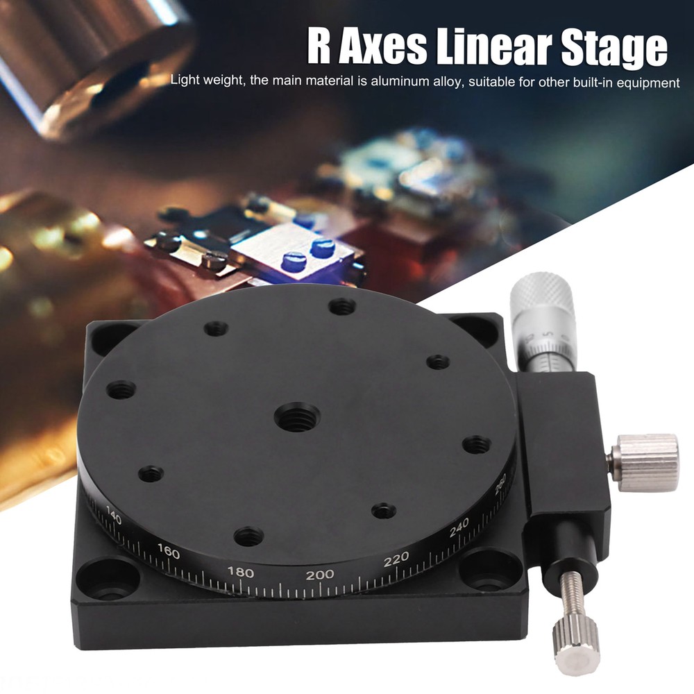 Manual Displacement Platform R Axes Rotating Linear Stage 360° Sliding Table