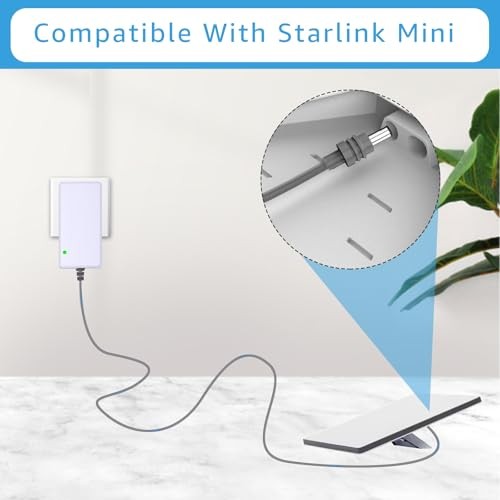 Suitable for Starlink Mini Power Adapter, Replace 30V 2A Wall Mounted Power