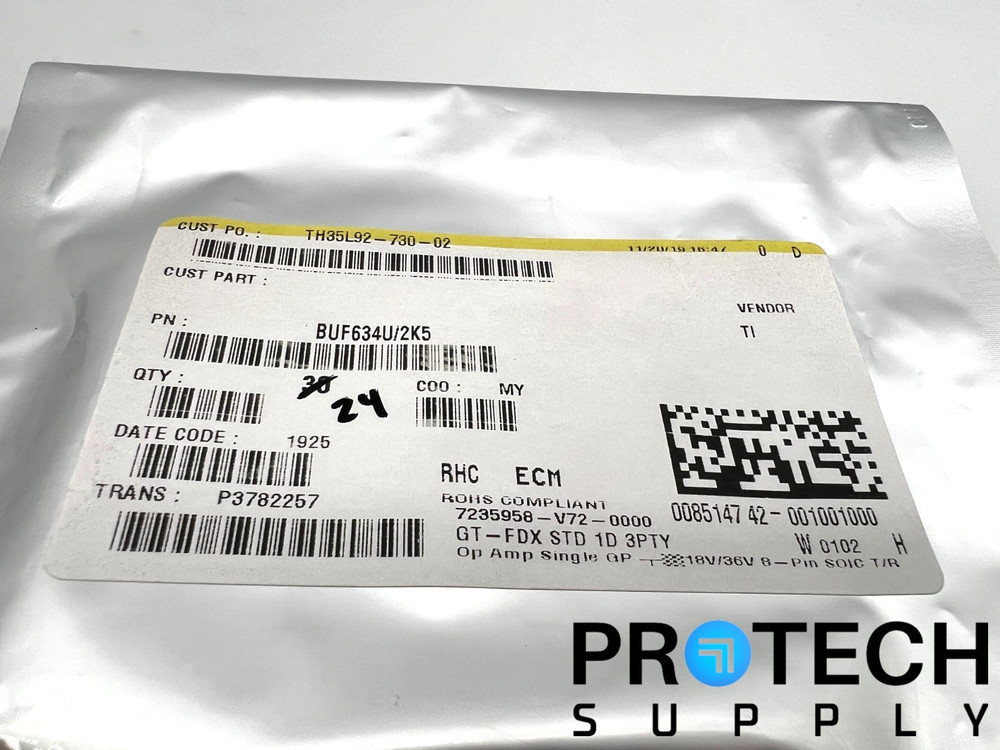 (29/Pk) Texas Instruments BUF634U Buffer Amplifier with WARRANTY