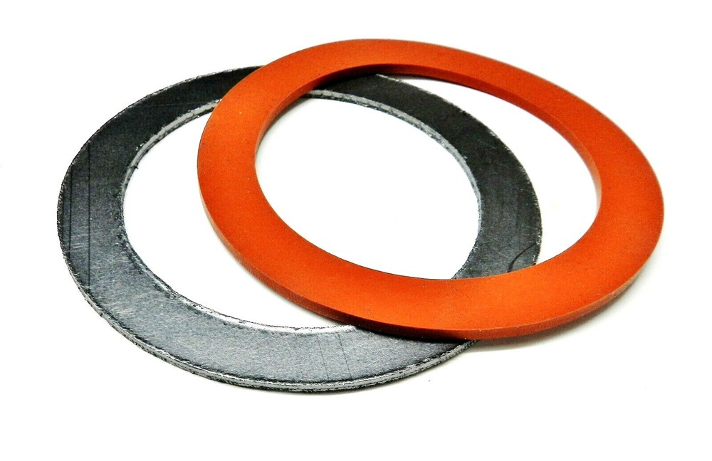 3" Gaskets Silicone Rubber & Graphite Set for Vacuum Casting Perforated Flasks