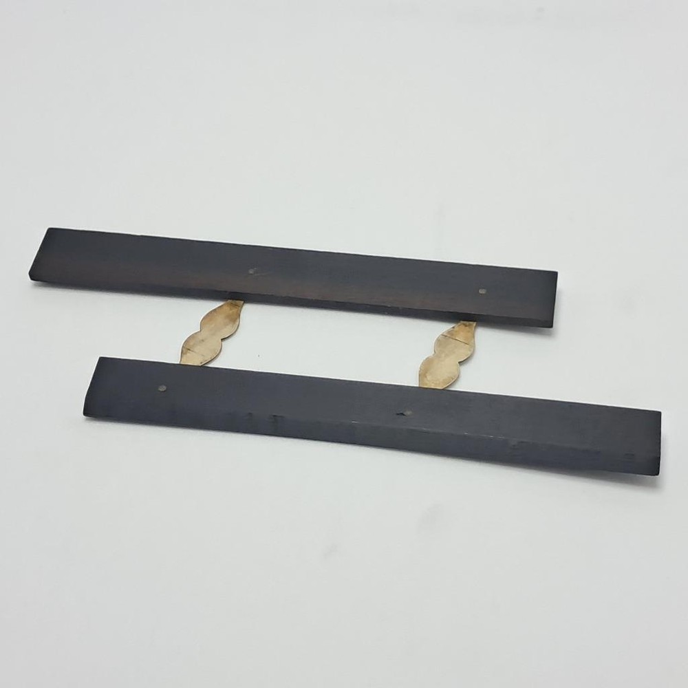 ANTIQUE EBONY AND BRASS 5 1/2" PARALLEL RULER