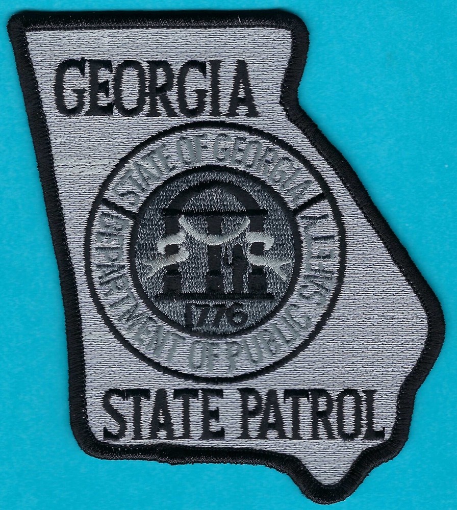 GEORGIA STATE PATROL TACTICAL SHOULDER PATCH GRAY