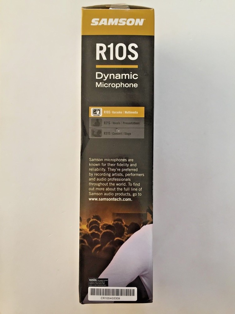 Samson R10S Dynamic Cable Consumer Microphone Karaoke Multimedia