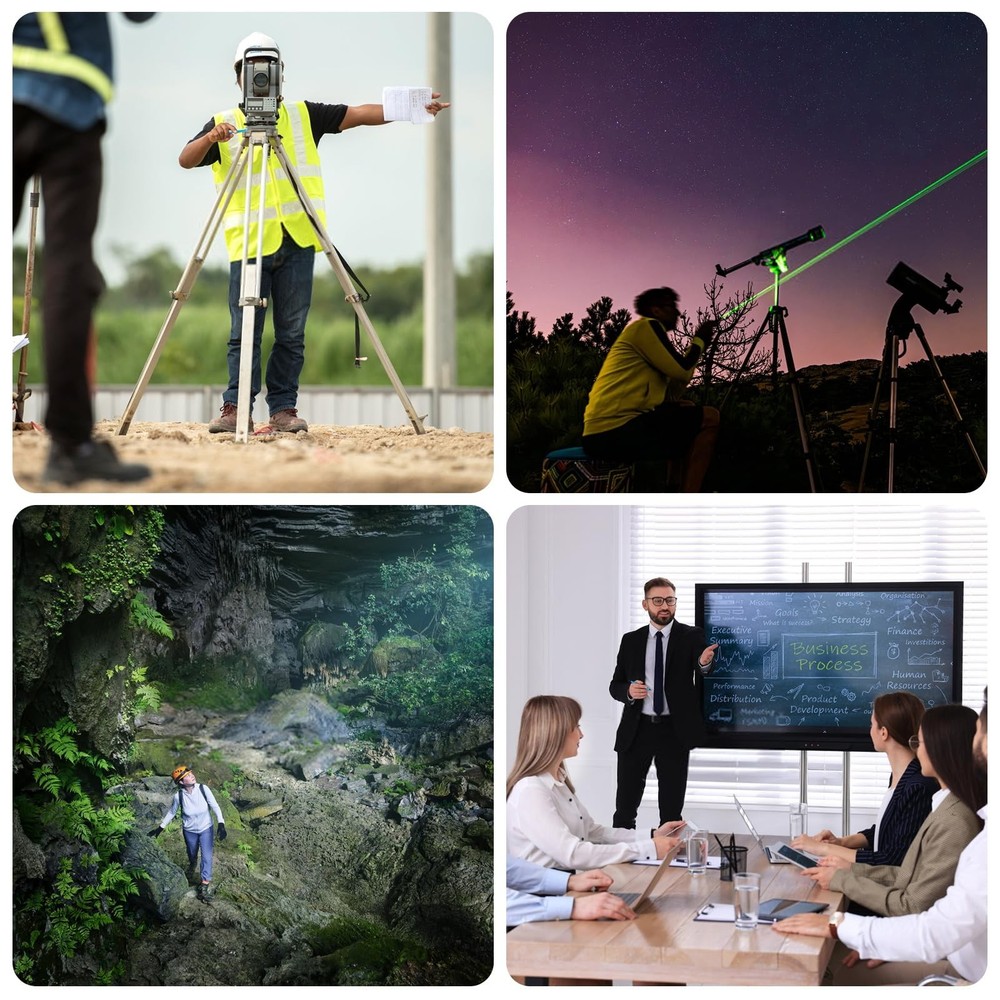 Lennoos USB-C Rechargeable Green Laser Pointer - Advanced Long-Range