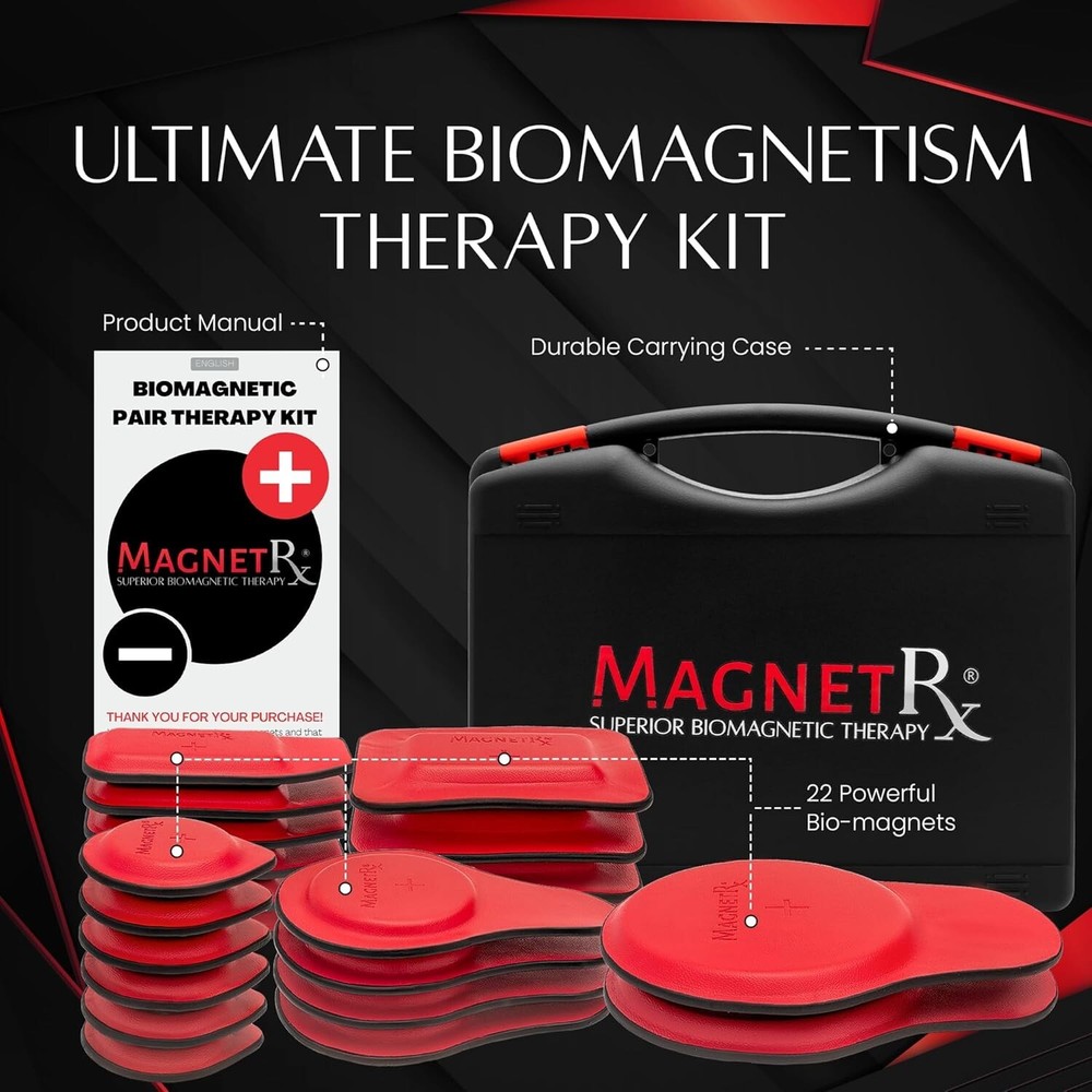 MagnetRX Biomagnetic Therapy Magnets Kit (22 Mixed Units)
