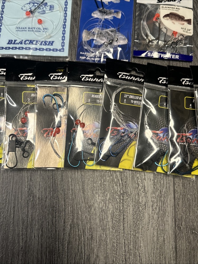 Blackfish Rigs Assorted Setups Eagle Claw Tsunami Marathon New
