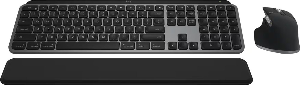Logitech - MX Keys S Combo for Mac Full-size Wireless Scissor Keyboard and Mo...