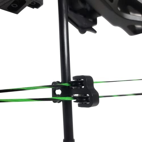 Aluminum Compound Bow Cable Guard Roller Slide String Splitter Black