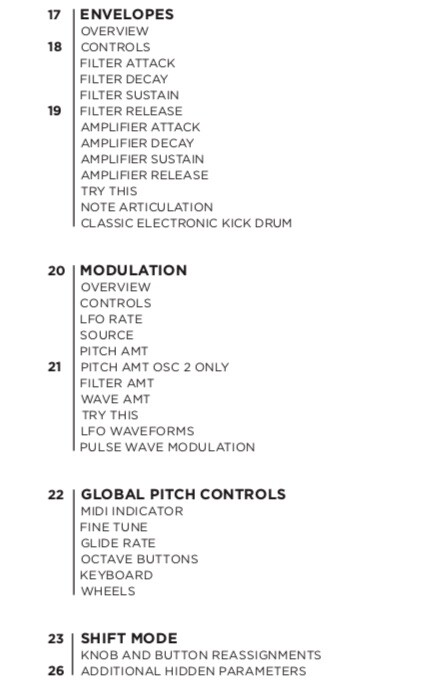 Moog Sub Phatty Analog Synthesizer OWNER'S MANUAL