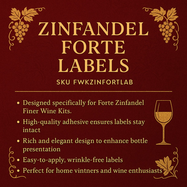 FWK Zinfandel Forte Labels